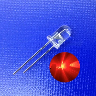 5mm 620nm قرمز رنگ 45deg 13000mcd دیود ال ای دی با شدت بالا برای چراغ ایمنی ترافیک