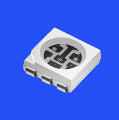 SMD5050 دیود ال ای دی RGB دیود ال ای دی 5.0x5.0mm PCT براکت 120 درجه 6 پین لنز شفاف 0.6W تراشه ال ای دی