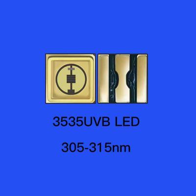 35*35mm 310nm دیود UV LED سرامیکی مهر و موم 120 درجه لنز شفاف دیود تراشه UVB