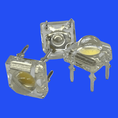 0.5W 6500K سرد سفید پیرانا ال ای دی یکپارچه زینر 80deg 5mm ال ای دی برای اتوبوس کامیون چراغ خودرو