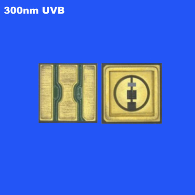UVB 0.6W 3535 SMD دیود ال ای دی 300nm قدرت تابش بالا 120 درجه دیود های فتوکیورینگ برای خشک کردن چسب