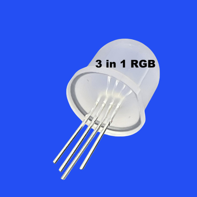 WS2812B 12mm 3 در 1 رنگ کامل RGB سر گرد منتشر شده 60 درجه دیود ال ای دی پیکسل قابل تنظیم برای چراغ رشته ال ای دی