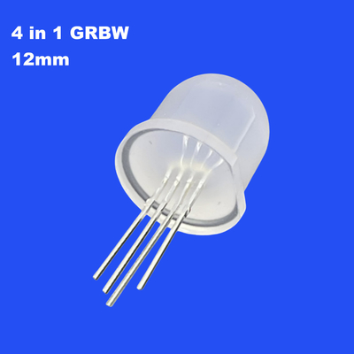 SK6812 12mm 4in1 GRGBW Full Color Diffused Round Head 60deg دیود ال ای دی پیکسل قابل آدرس برای صفحه نمایش پیکسل ال ای دی